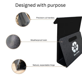 Box Caddy organization-in-action captures efficient recycling routines at home.