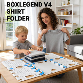 BoxLegend V4 side angle reveals spacious folding area for bulky garments