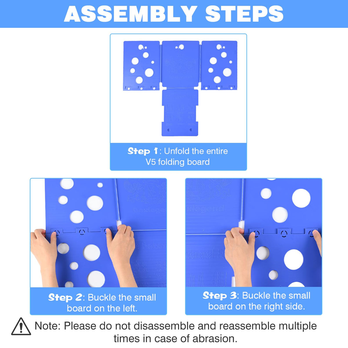 BoxLegend V5 shirt folder folding steps demonstrated for efficient routines.