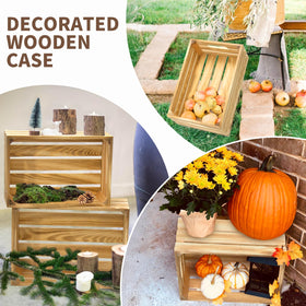 BOY MCOWBOY DIY-ready crates for wine or decor, easy staining or customization.