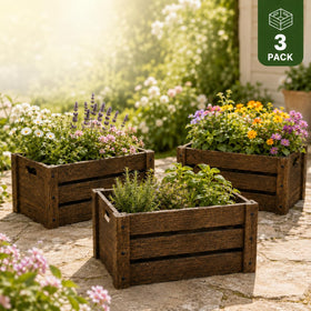 BOY MCOWBOY nesting crates save space when not in use.