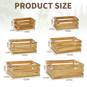 BOY MCOWBOY wooden crates nesting storage demonstrates space-saving elegance for homes and events.