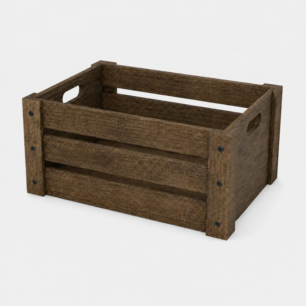 BOY MCOWBOY sturdy pine crates hold magazines, toys, and more.