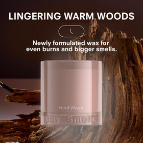 Boy Smells Hard Wood Leather leather-surface shot for rugged, refined mood