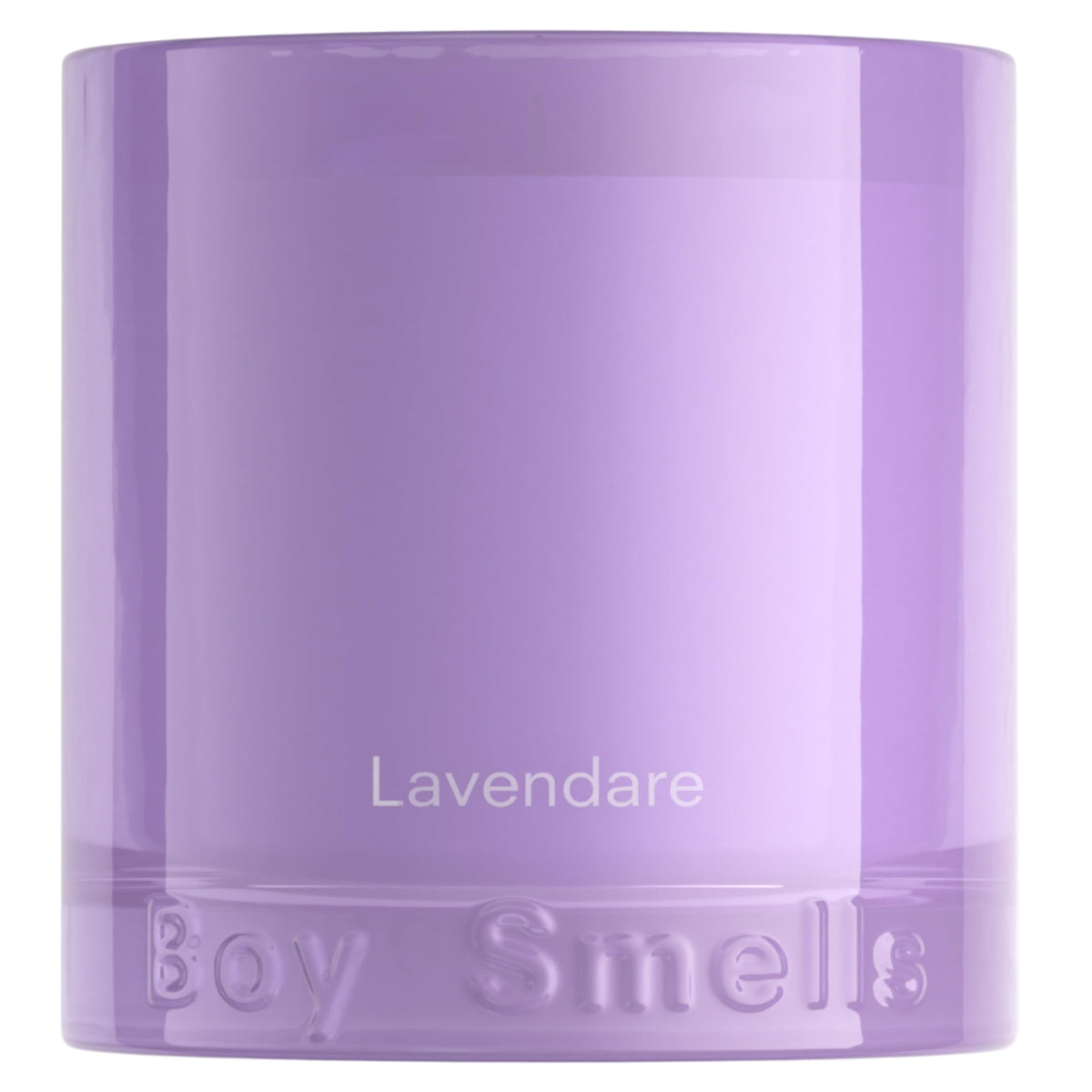 Boy Smells Lavender Candle in glass tumbler for a refined, calming living space.