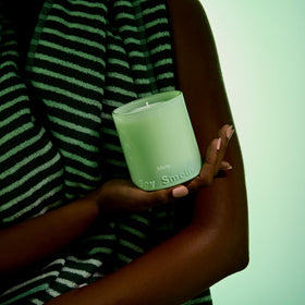Boy Smells Mint Candle wild mint bouquet evokes a bright, clean scent.