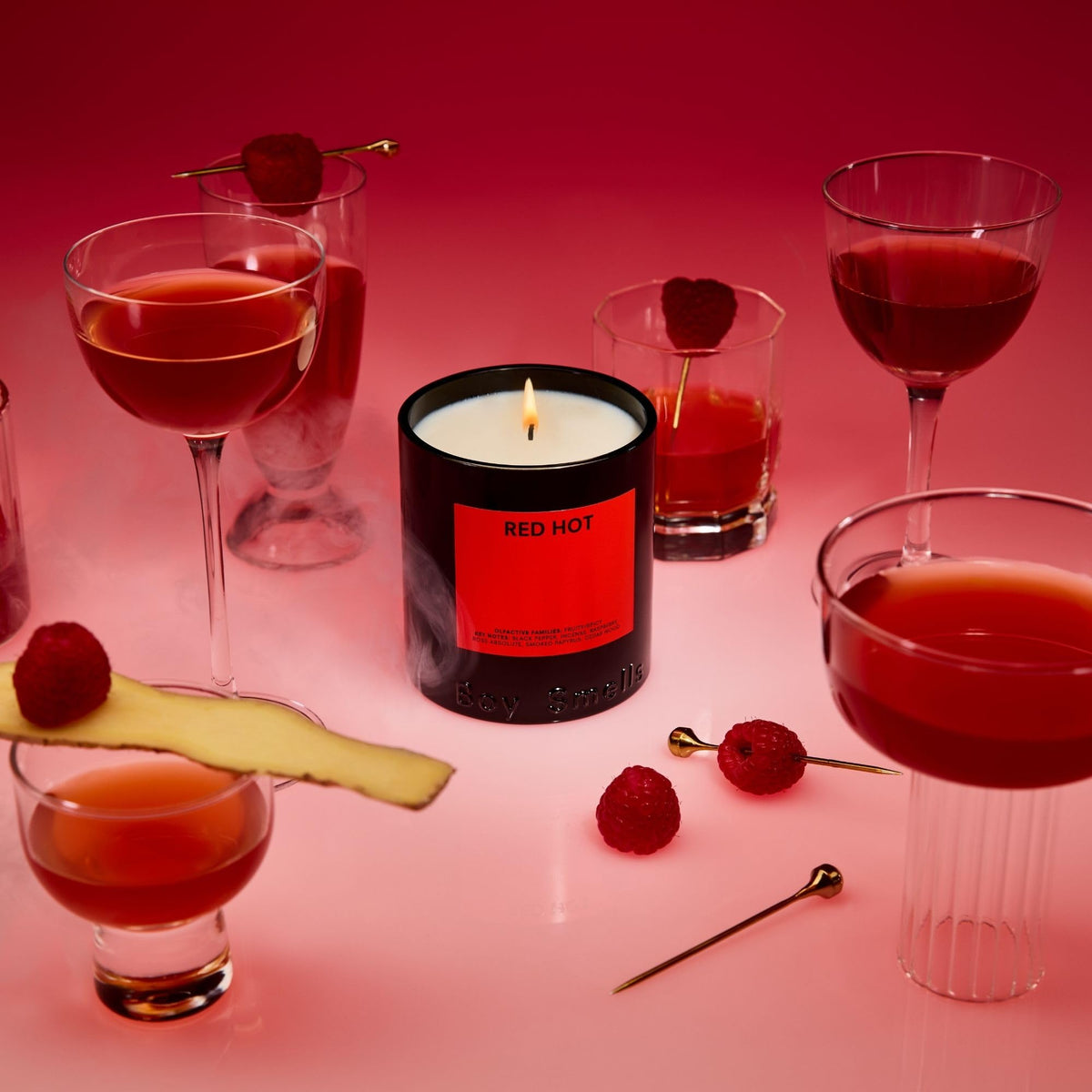 Boy Smells Red Hot wax texture close-up reveals coconut wax blend