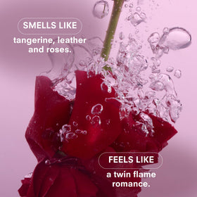 Coconut soy wax blend supports slow, even burn for Rosalita