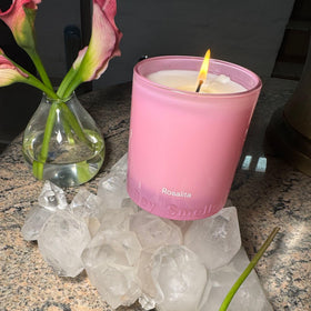 Los Angeles hand-poured Rosalia Rose Candle reflects thoughtful craftsmanship