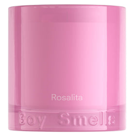 Boy Smells Rosalita Rose Candle with tangerine note for a bright mood