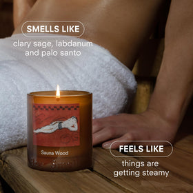 Boy Smells Trio pack back view highlights compact 2.8 oz candles for versatile rotation