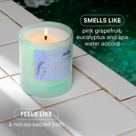 Boy Smells Trio pack front view showcases modern glass votives for stylish ambiance
