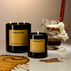 Boy Smells Vanilla Era embossed label adds a premium touch to the jar.