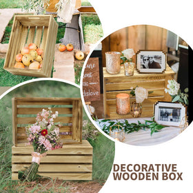 BOY MCOWBOY wood crates used for storage and decor in living spaces.