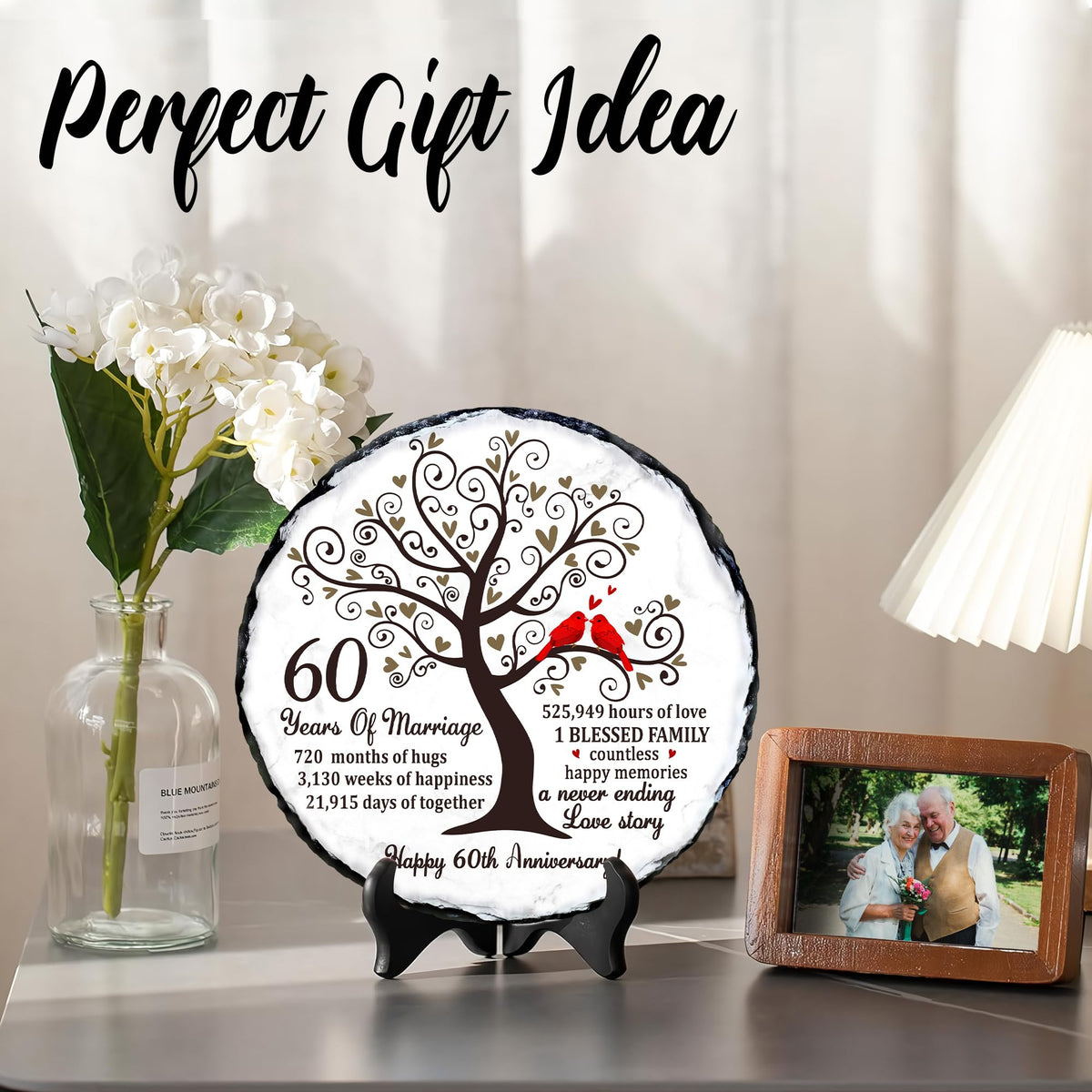 Bozspacer 60th anniversary gift for parents, a timeless keepsake.