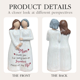 Bozspacer mom daughter gift statue ideal for Mother's Day