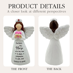 Bozspacer nurse figurine stands at 5.9 inches, ideal for small spaces