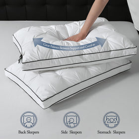 BPC pillow outer cover in organic cotton for breathable, skin-friendly touch