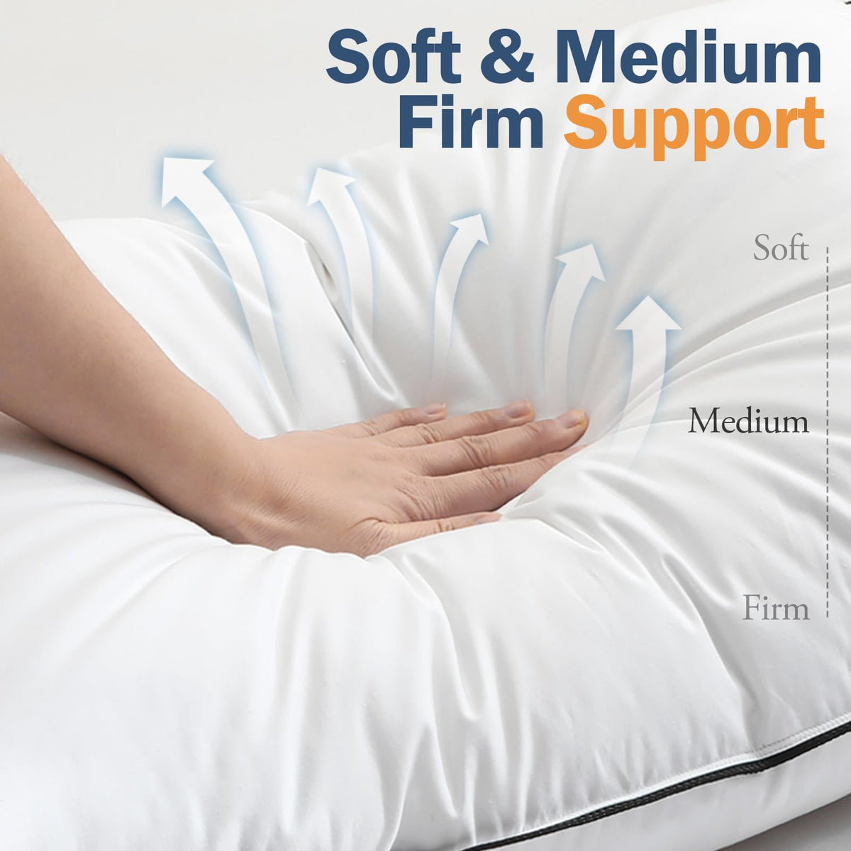 BPC pillow stitching detail with reinforced seams and premium design.