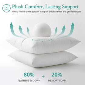 BPC pillow insert arrives vacuum-packed for compact shipping and freshness.
