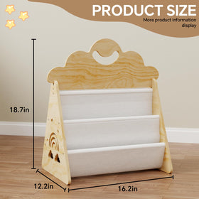 BPMFDTNL Montessori-inspired design promotes independent book browsing for kids.
