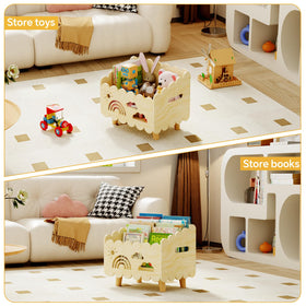 BPMFDTNL Montessori-inspired low-profile shelf for easy access
