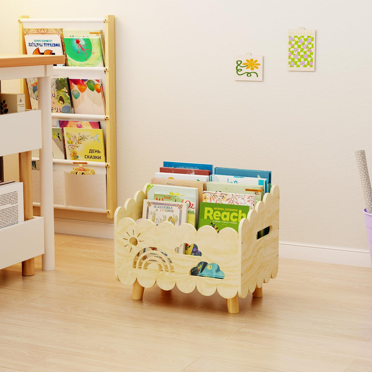 BPMFDTNL multi-functional storage for books and small toys