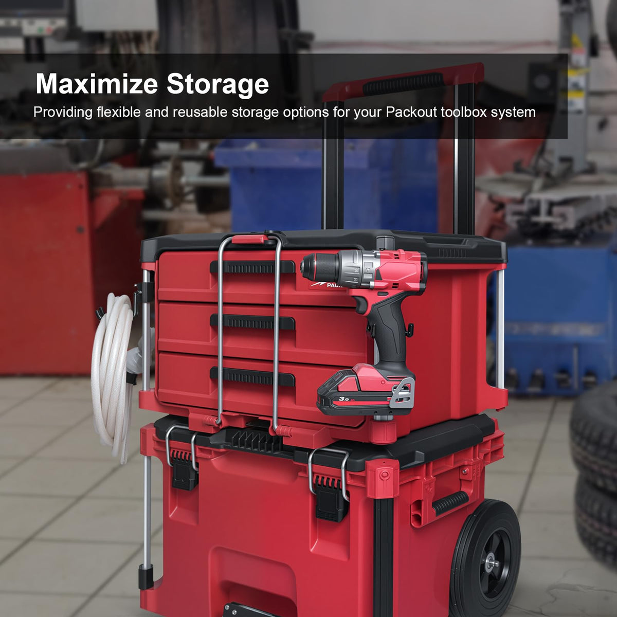 BPOPO rope-hose-storage hook helps keep long items within reach.