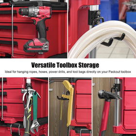 BPOPO steel-hook with rubber coating protects tools from scratches.