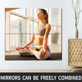 BQRIS mirror in dorm room setup demonstrates space-saving full-length reflection