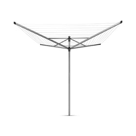 Brabantia Lift-O-Matic height-adjustable model shows easy reach from 4 ft 2 in to 6 ft 1 in.
