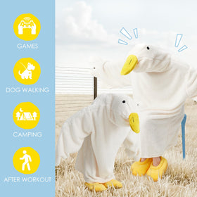 BRAFFWNE wearable blanket hoodie with two pockets for easy storage