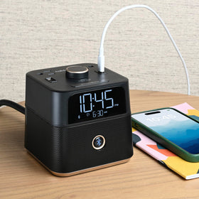 Brandstand CubieBlue tamper-resistant sockets add safety to your workspace.