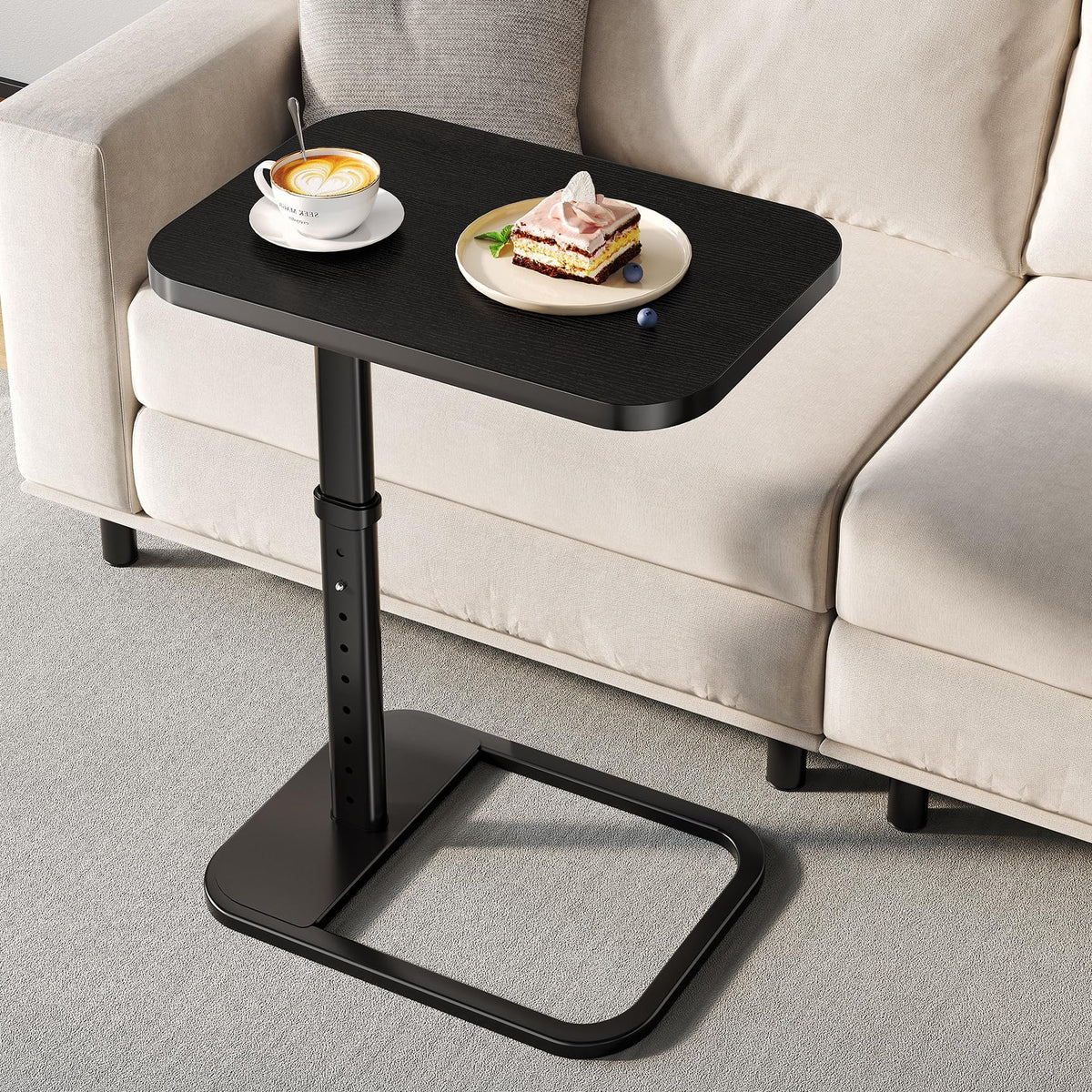 Branwick adjustable-height TV tray with flexible height for dining and laptop use