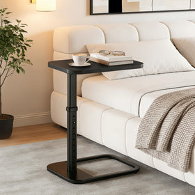 Branwick black-finish TV tray complements modern home decor