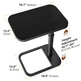 Branwick TV tray featuring bumper-rounded corners for safe, modern room decor
