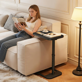 Branwick TV tray with flip-top surface enabling easy lifting and spill protection