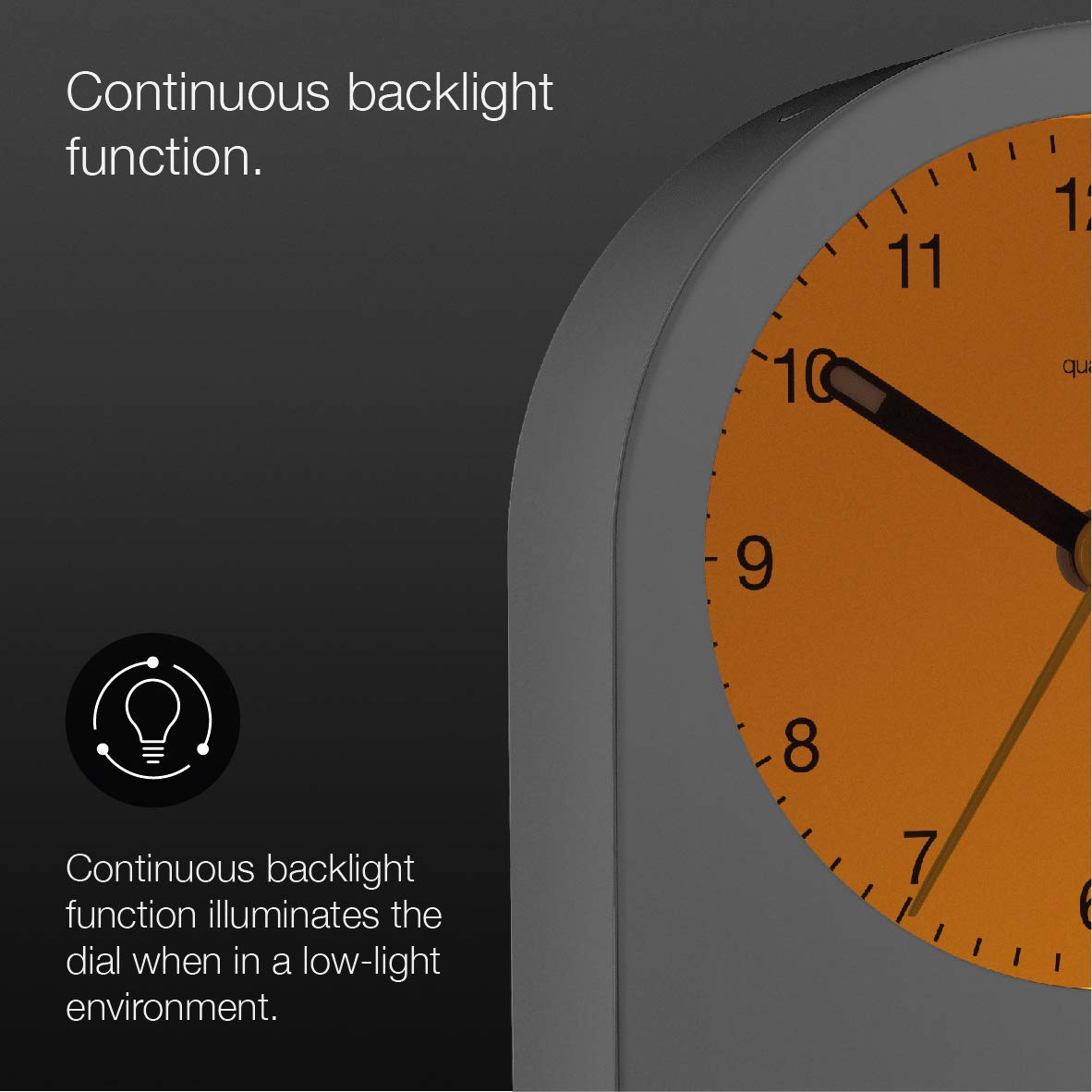 Braun BC22W dial detail enabling quick nighttime readability.