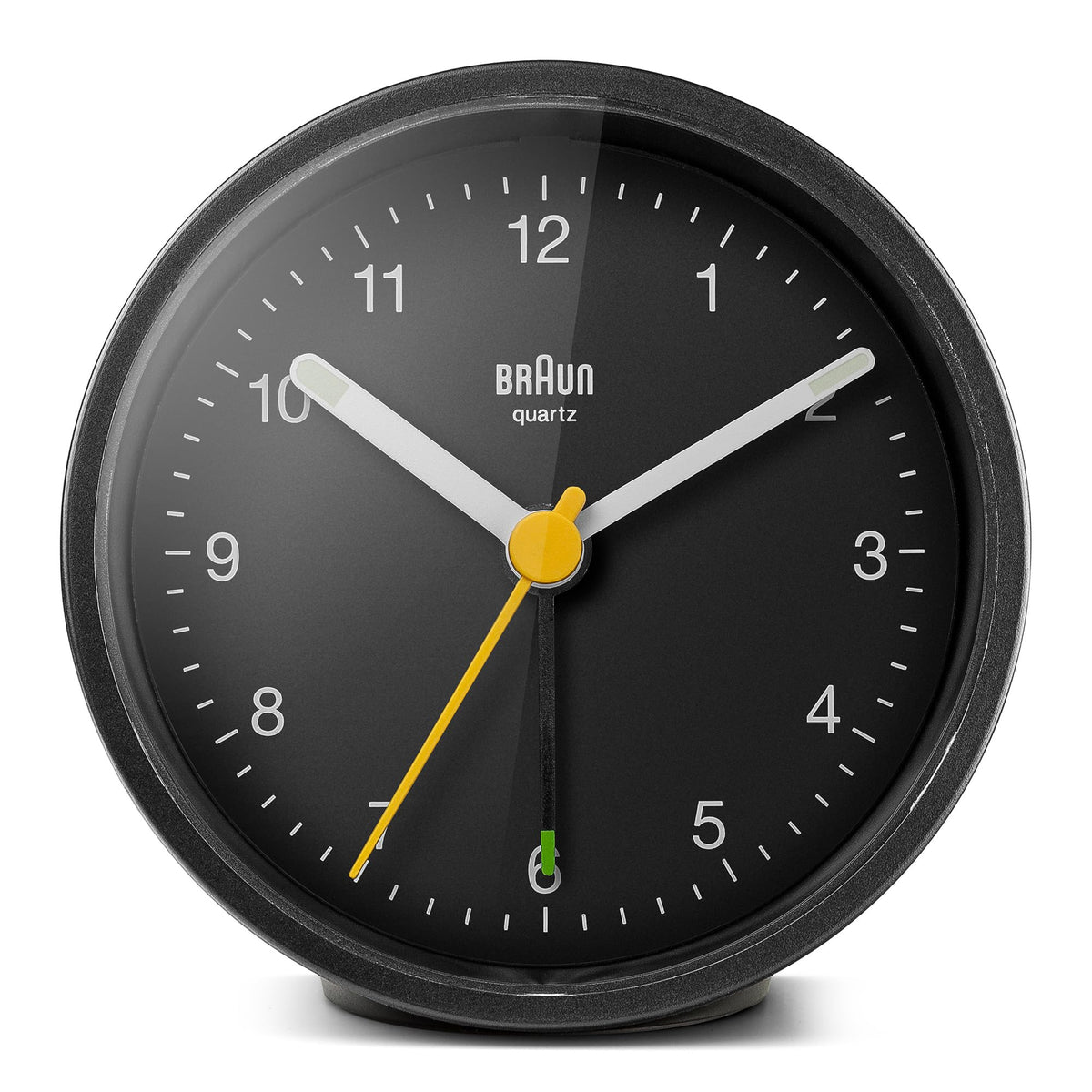 Braun classic analogue alarm clock in box with instruction manual.