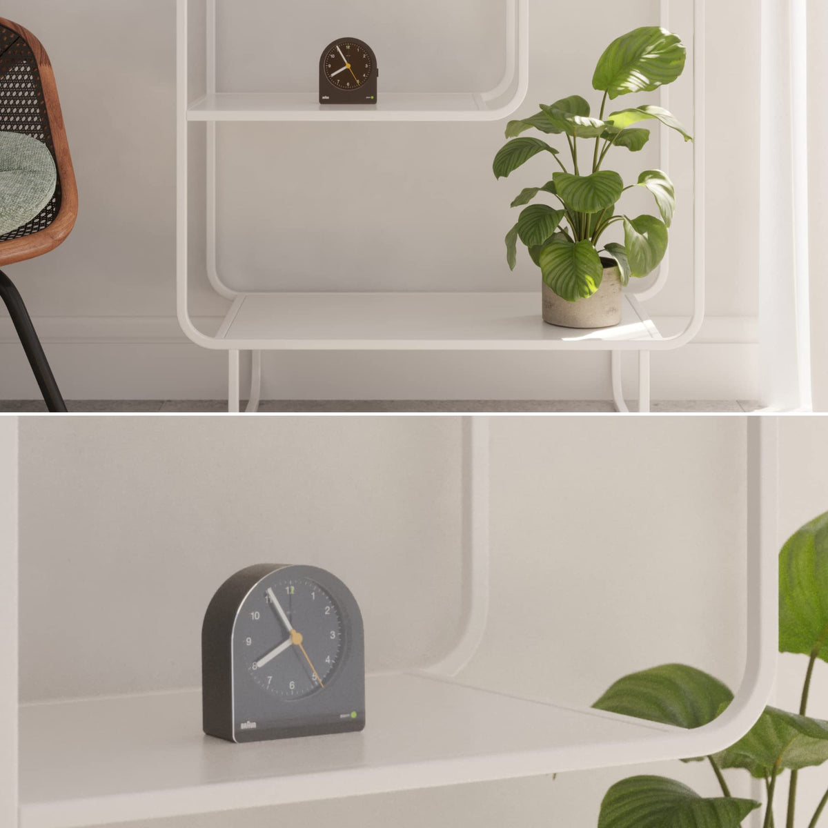 Braun BC22W yellow second hand improves time tracking at a glance.