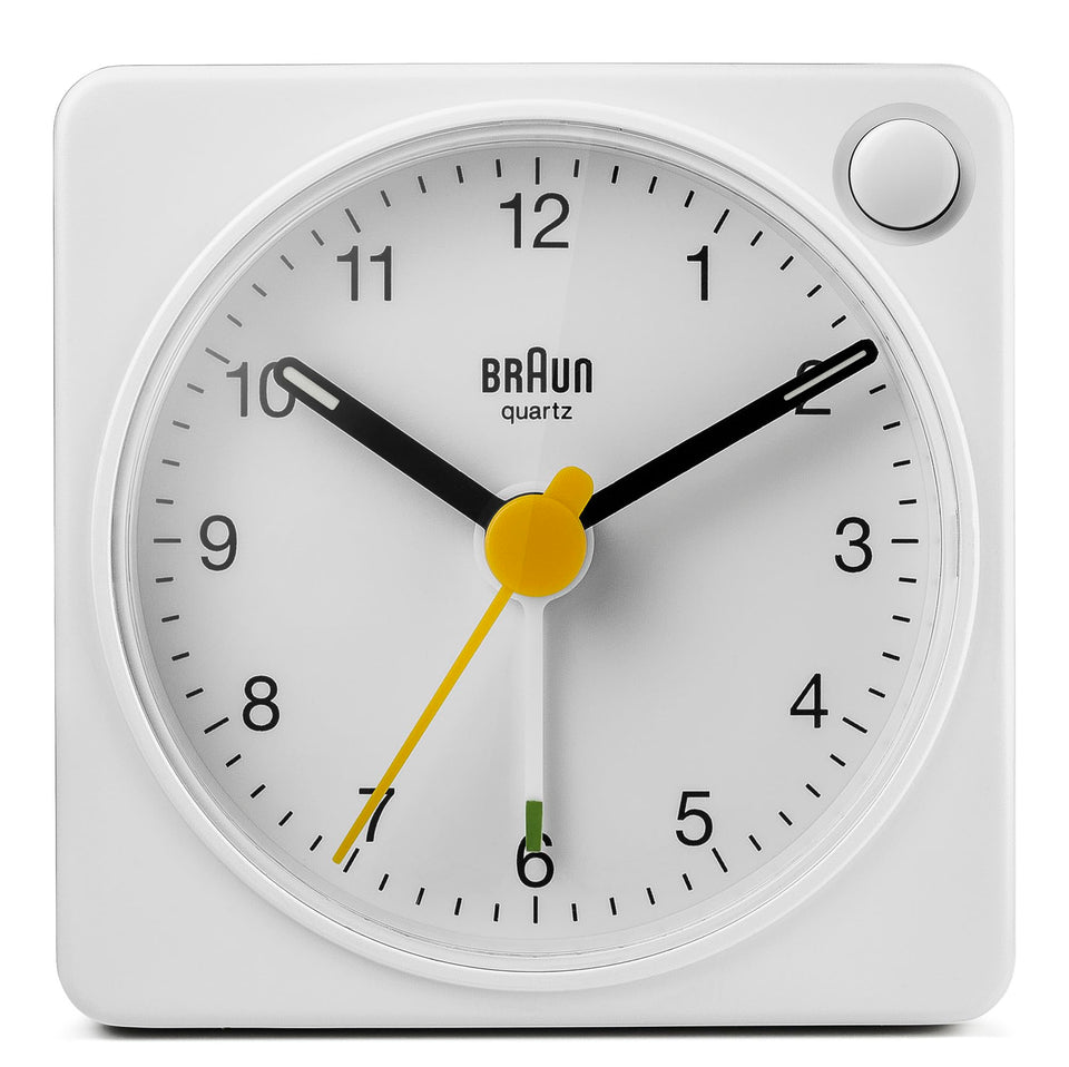 Braun Classic Travel Alarm Clock with snooze for easy wakeups on the go