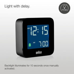 Braun BC08B snooze button demonstrates quick five minute pause