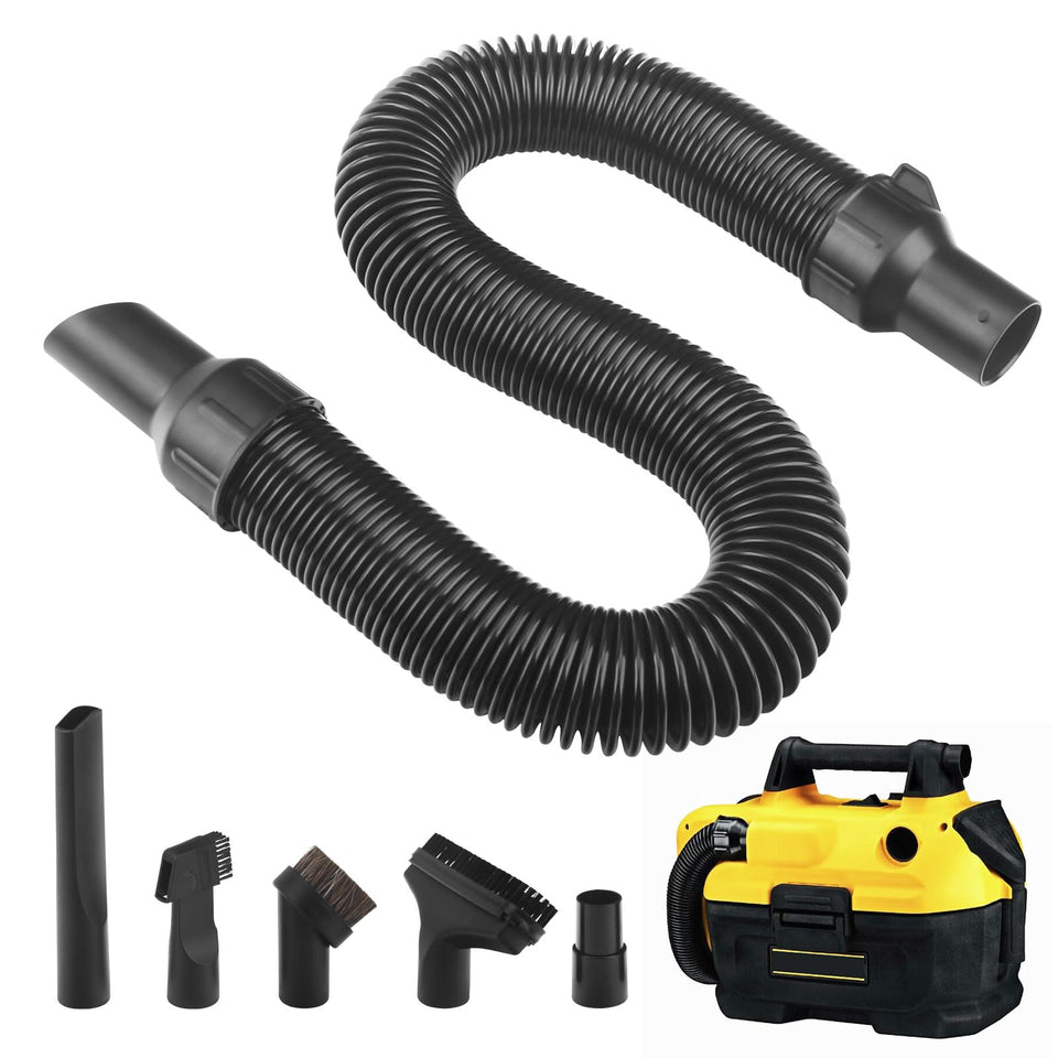 Braveboy 5140128-68 replacement hose for DeWalt vacuums improves reach and suction.