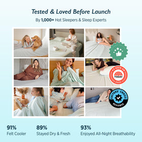 Breescape cooling sheets king size folded bedding highlighting compact packaging and ready-to-use convenience