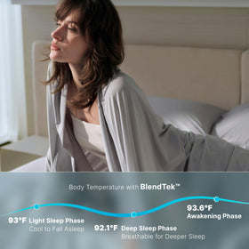 Breescape cooling sheets king size gift box with handheld fan and laundry bag