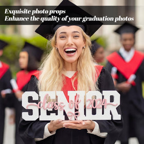 BreezeHug graduation party sign adapts to school colors for personalized themes