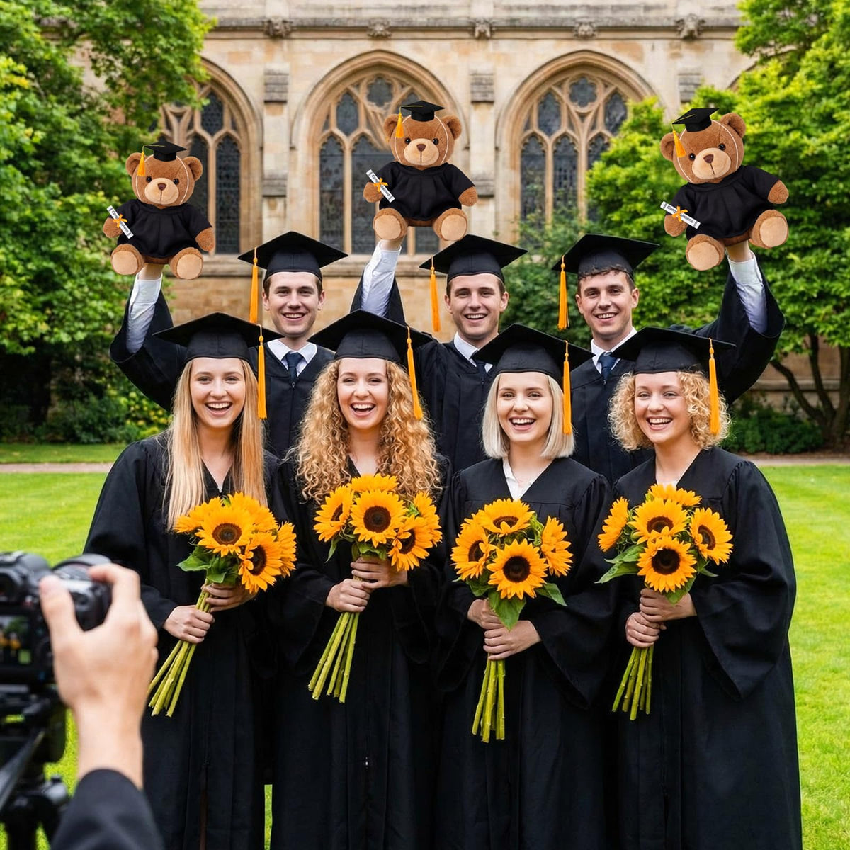 Breling black and gold graduation theme for stylish event styling.
