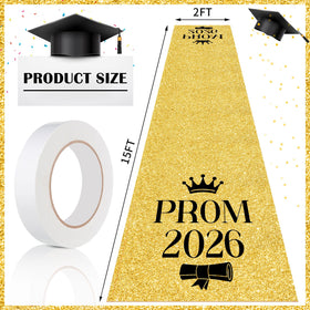 Breling Prom 2026 glitter detail adds shimmering texture for a memorable entry.