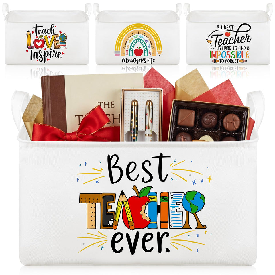 Breling 4-piece teacher basket set for versatile classroom organization.