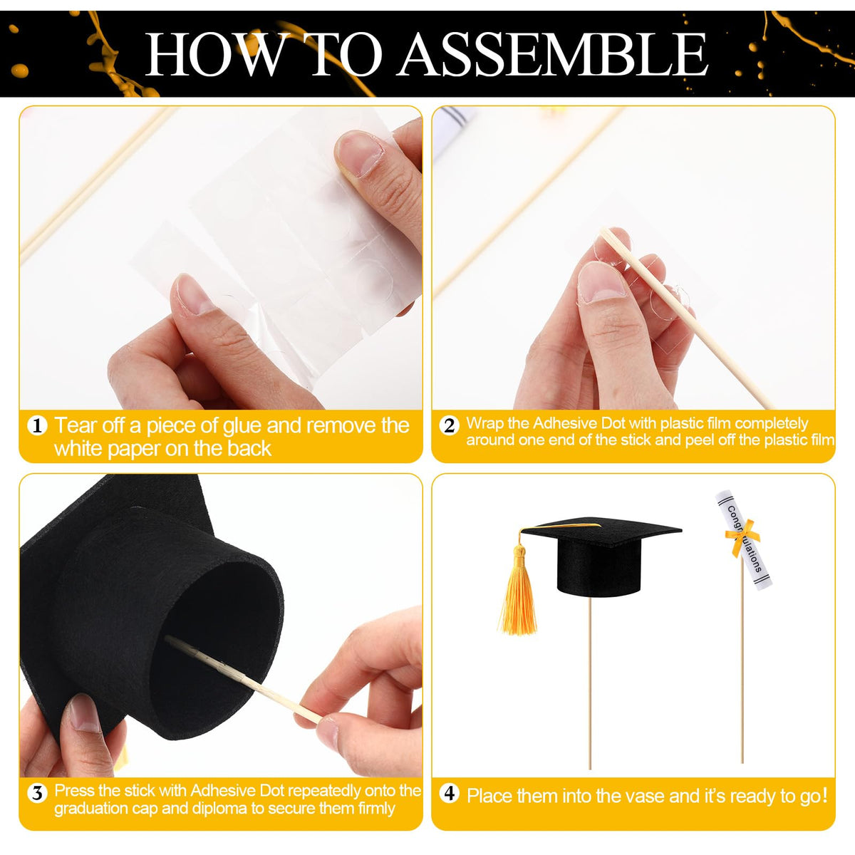 Breling wooden sticks, 30 cm, sturdy stakes for secure centerpieces.
